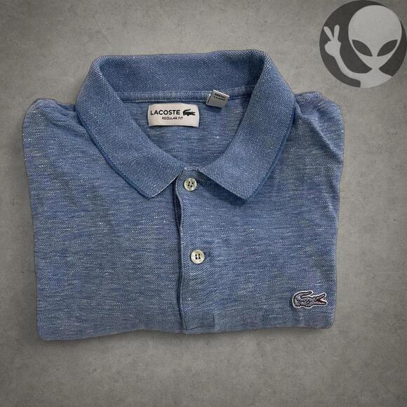 Lacoste Polo Shirt large baby blue casual men's top - Picture 2 of 7